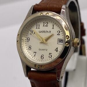 Watch It Womens Date Watch Works New Battery